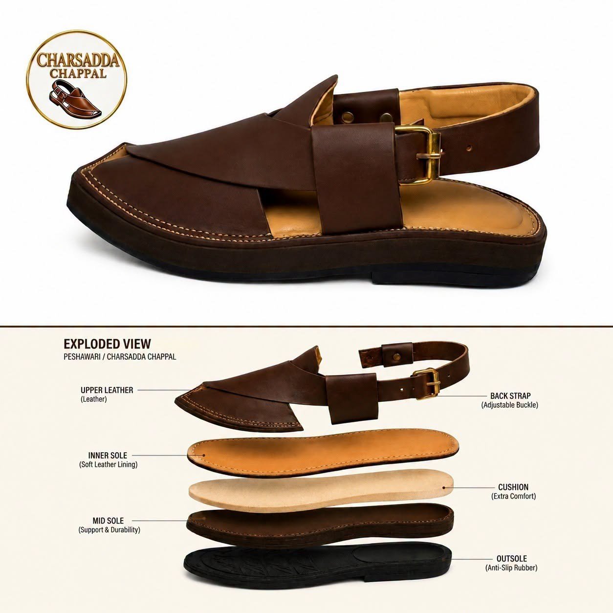 Charsadda Chappal • Saplay سپ لیئ